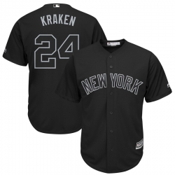 Yankees 24 Gary Sanchez Kraken Black 2019 Players Weekend Player Jersey