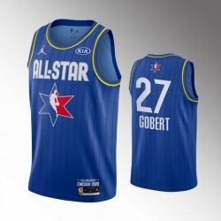 Jazz 27 Rudy Gobert Blue 2020 NBA All Star Jordan Brand Swingman Jersey