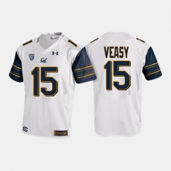 California Golden Bears Jordan Veasy College Football White Jersey