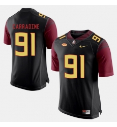 Florida State Seminoles Tank Carradine College Football Black Jersey