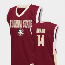 Men Florida State Seminoles Terance Mann Red Fadeaway College Basketball Jersey