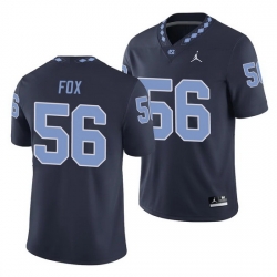 North Carolina Tar Heels Tomari Fox Navy College Football Men'S Jersey