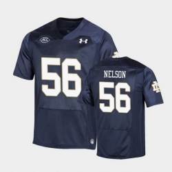 Men Notre Dame Fighting Irish Quenton Nelson Replica Navy College Football Playoff Jersey