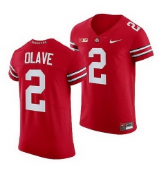 Ohio State Buckeyes Chris Olave All Scarlet College Football Elite Jersey