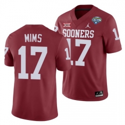 Oklahoma Sooners Marvin Mims Crimson 2020 Cotton Bowl Classic College Football Jersey