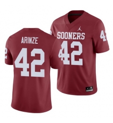 Oklahoma Sooners Noah Arinze Crimson Game Men'S Jersey