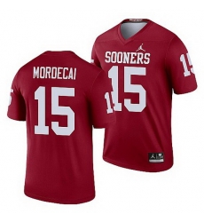 Oklahoma Sooners Tanner Mordecai Crimson Legend Men'S Jersey