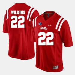 Jordan Wilkins Red Ole Miss Rebels Alumni Football Game Jersey