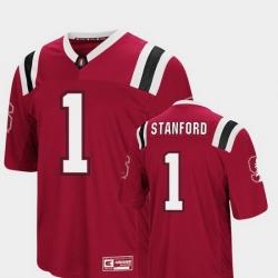 Men Stanford Cardinal 1 Cardinal Foos Ball Football Colosseum Jersey