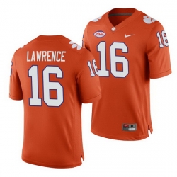 Clemson Tigers Trevor Lawrence Orange College Football Men'S Jersey