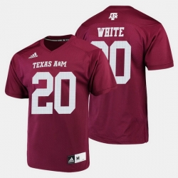 Men Texas A M Aggies James White College Football Maroon Jersey