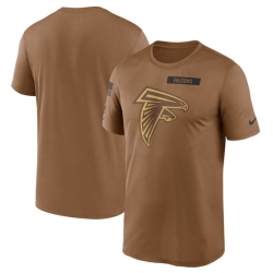 Men Atlanta Falcons 2023 Brown Salute To Service Legend Performance T Shirt