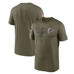 Men Atlanta Falcons Olive 2022 Salute To Service Legend Team T Shirt