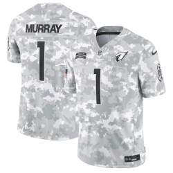 Men Arizona Cardinals 1 Kyler Murray 2024 Arctic Camo Salute To Service Limited Stitched Football Jersey