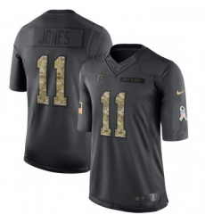 Youth Nike Atlanta Falcons 11 Julio Jones Limited Black 2016 Salute to Service NFL Jersey