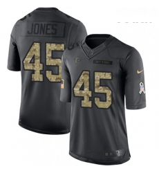 Youth Nike Atlanta Falcons 45 Deion Jones Limited Black 2016 Salute to Service NFL Jersey