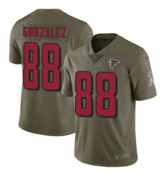 Youth Nike Atlanta Falcons 88 Tony Gonzalez Limited Olive 2017 Salute to Service NFL Jersey