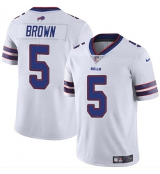 Men Buffalo Bills 5 Anthony Brown White 2024 Vapor Untouchable Limited Stitched Football Jersey