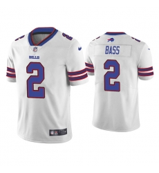 Men's Buffalo Bills #2 Tyler Bass White Vapor Untouchable Limited Stitched Jersey