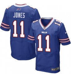 Mens Nike Buffalo Bills 11 Zay Jones Elite Royal Blue Team Color NFL Jersey