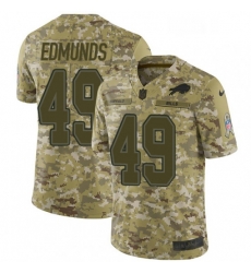 Mens Nike Buffalo Bills 49 Tremaine Edmunds Limited Camo 2018 Salute to Service NFL Jersey