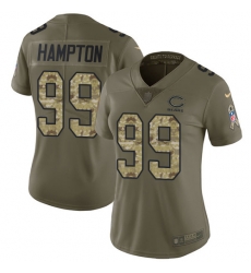 Nike Bears #99 Dan Hampton Olive Camo Womens Stitched NFL Limited 2017 Salute to Service Jersey