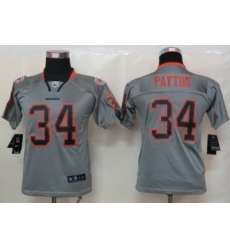 Women Nike Chicago Bears 34 Walter Payton Grey Lights Out Elite NFL Jerseys