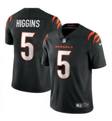 Youth Cincinnati Bengals 5 Tee Higgins Black Vapor Untouchable Limited Stitched Jersey