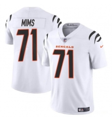 Youth Cincinnati Bengals 71 Amarius Mims White 2024 Draft Vapor Untouchable Limited Stitched Jersey