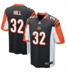 Youth Nike Bengals #32 Jeremy Hill Black Team Color Stitched NFL Elite Jersey