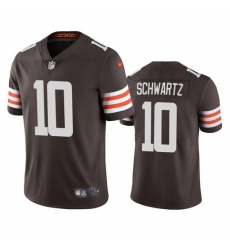 Men Cleveland Browns 10 Anthony Schwartz Tan Brown Vapor Untouchable Limited Stitched Jersey