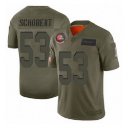 Youth Cleveland Browns 53 Joe Schobert Limited Camo 2019 Salute to Service Football Jersey