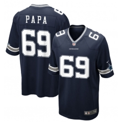 Cowboys PAPA #69 Blue Stitched Jersey