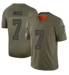 Men Dallas Cowboys 7 Diggs Limited Camo 2019 Salute to Service Football Jersey