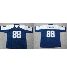 Men Dallas Cowboys 88 Drew Pearson Navy White Stitched Football Jersey