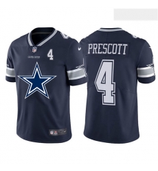 Nike Cowboys 4 Dak Prescott Navy Team Big Logo Number Vapor Untouchable Limited Jersey