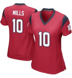 Men Houston Texans 10 Davis Mills Red Vapor Untouchable Limited Stitched Jersey