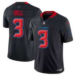 Men Houston Texans 3 Tank Dell Navy 2024 2nd Alternate F U S E Vapor Stitched Jersey