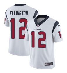 Men Nike Texans #12 Bruce Ellington White Stitched NFL Vapor Untouchable Limited Jersey