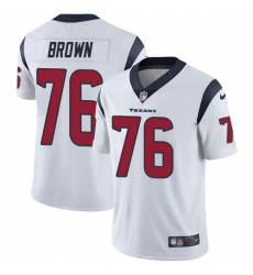 Nike Texans #76 Duane Brown White Mens Stitched NFL Vapor Untouchable Limited