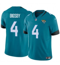 Men Jacksonville Jaguars 4 Tank Bigsby Teal 2024 Vapor Untouchable Limited Stitched Jersey