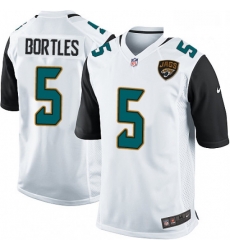 Men Nike Jacksonville Jaguars 5 Blake Bortles Game White NFL Jersey