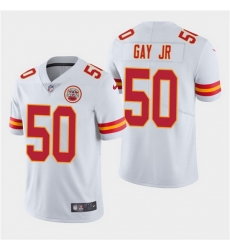 Men Chiefs 50 Willie Gay Jr  White Vapor Limited Jersey