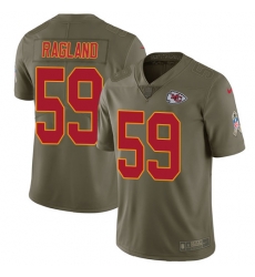 Nike Chiefs #59 Reggie Ragland Olive Mens Stitched NFL Limited 2017 Salute To Service Jersey