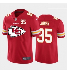 Nike Chiefs 95 Chris Jones Red Team Big Logo Number Vapor Untouchable Limited Jersey