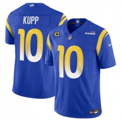 Men Los Angeles Rams 10 Cooper Kupp Royal 2024 F U S E With 4 Star C Patch Vapor Limited Stitched Jersey