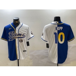 Men Los Angeles Rams 10 Cooper Kupp Royal Cool Base Stitched Baseball Jersey