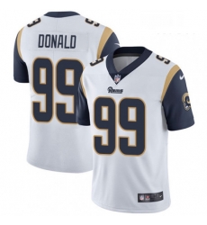 Men Nike Los Angeles Rams 99 Aaron Donald White Vapor Untouchable Limited Player NFL Jersey