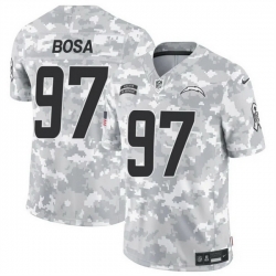 Men Los Angeles Chargers 97 Joey Bosa 2024 F U S E Arctic Camo Salute To Service Limited Stitched Football Jersey