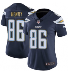 Nike Chargers #86 Hunter Henry Navy Blue Team Color Womens Stitched NFL Vapor Untouchable Limited Jersey